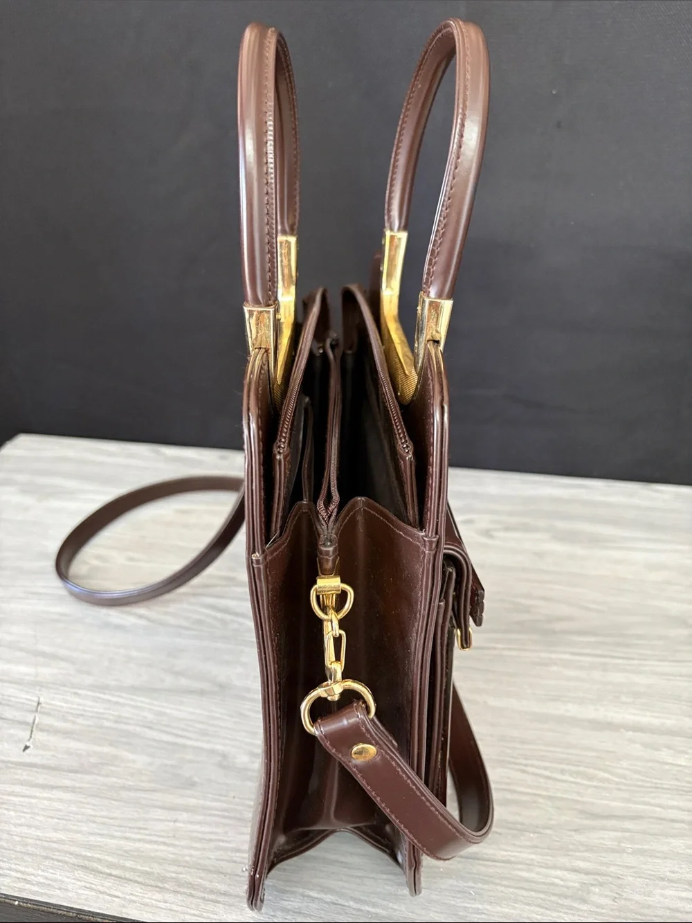 Guess structured satchel